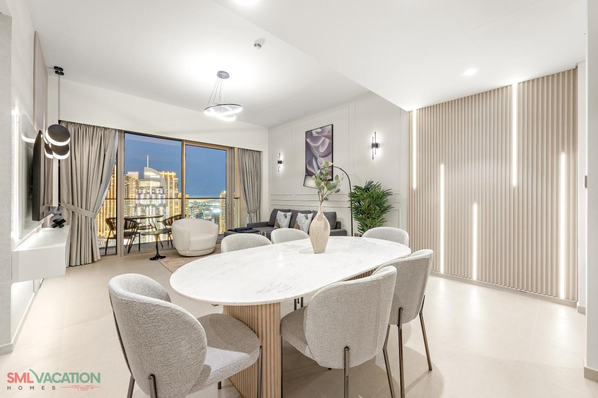 Sml Vacation Homes - Sky High Apartments With Burj Khalifa And Dubai Fountain Views At Grande Signature, Downtown Dubaj Zewnętrze zdjęcie