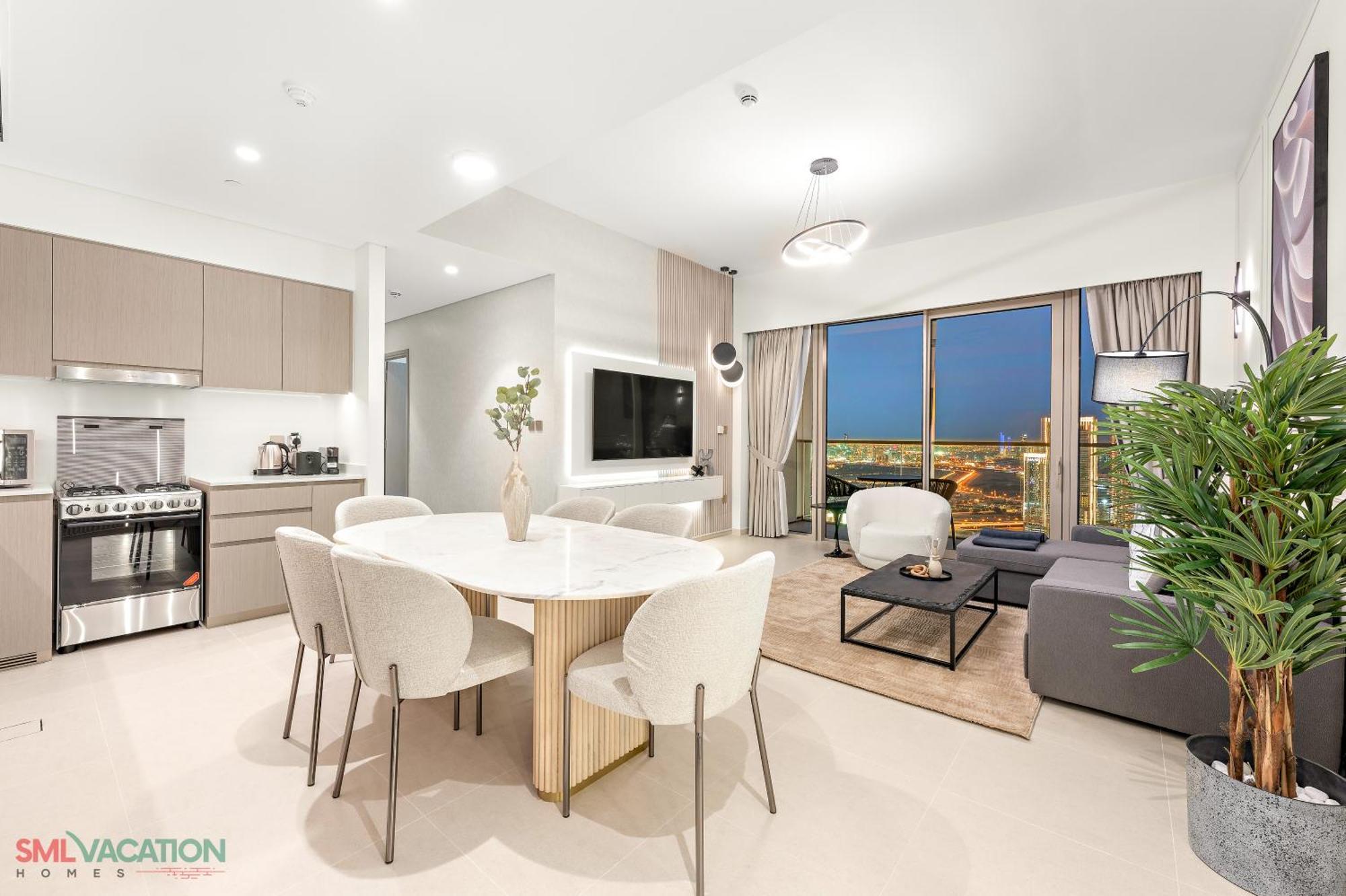 Sml Vacation Homes - Sky High Apartments With Burj Khalifa And Dubai Fountain Views At Grande Signature, Downtown Dubaj Zewnętrze zdjęcie